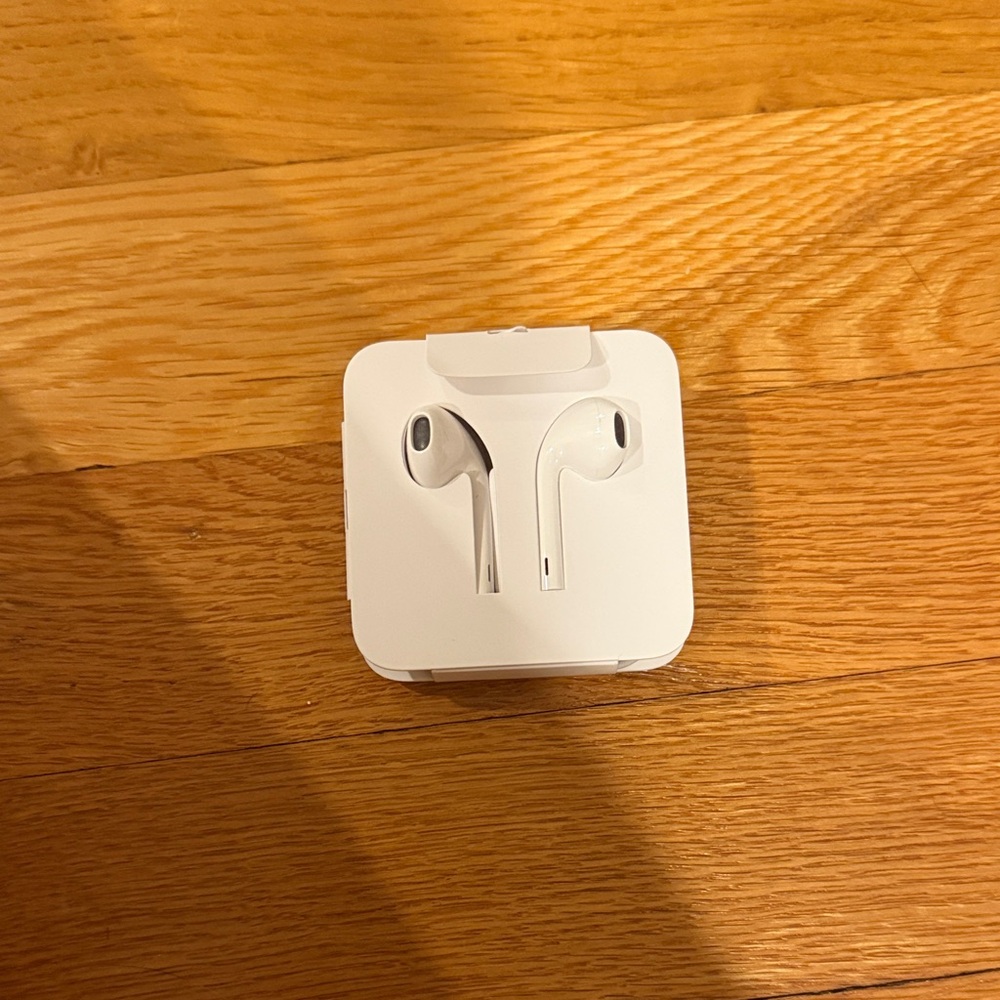 Apple White Earbud Headphones with Case